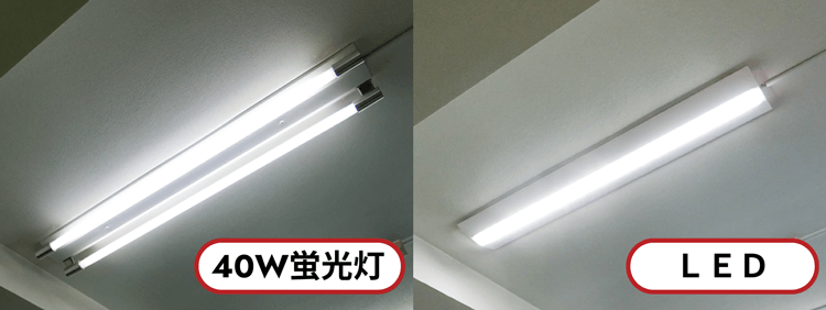 器具まるごとLED器具へ交換